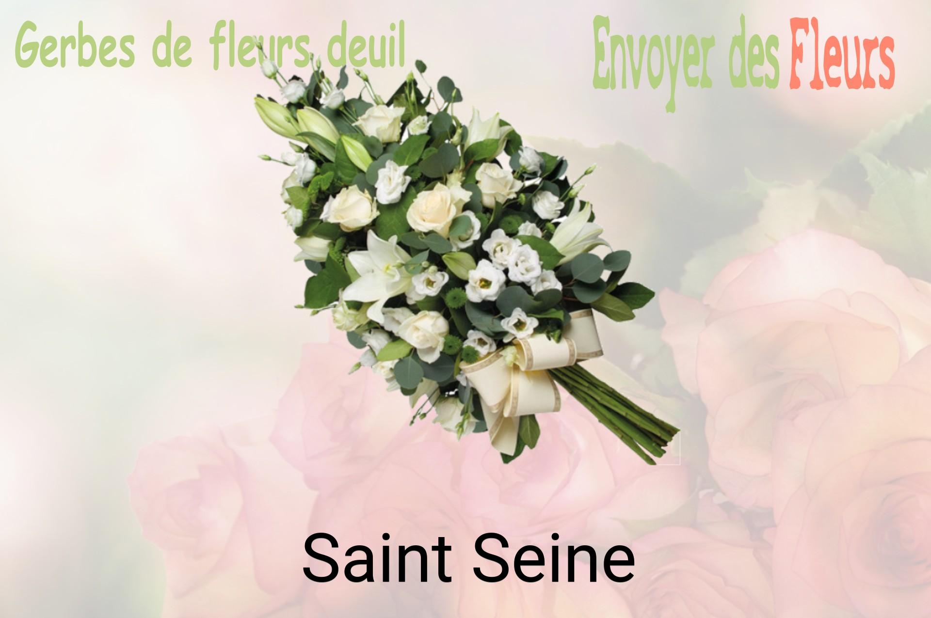 Gerbe de fleurs de deuil livrée à Saint-Seine